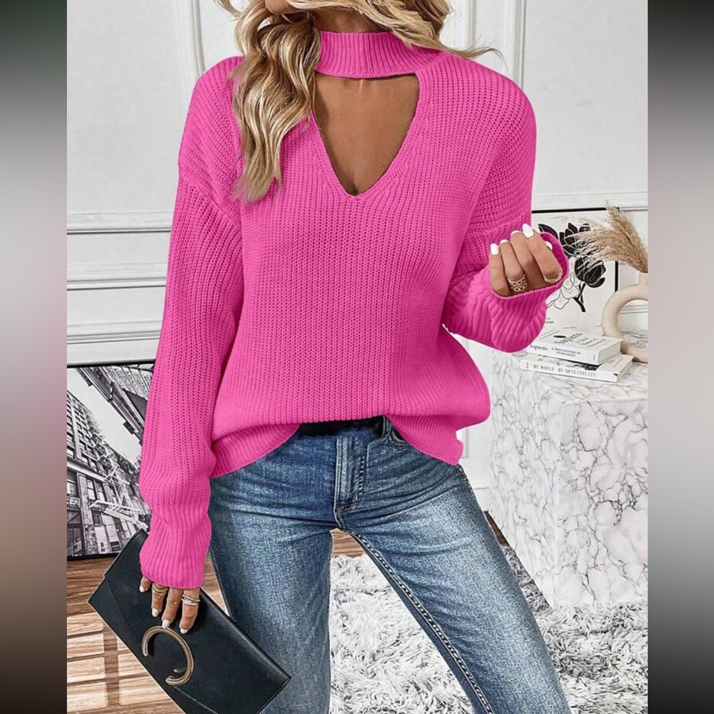 Boho cutout sweater top - Picture 3 of 16
